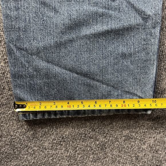 Vintage Y2K Rocket Men’s Embroidered Baggy Denim Jeans Hip Hop 36x32 - Picture 11 of 12